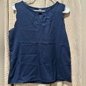 Elegant Navy Sleeveless Top